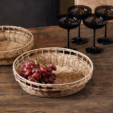 Lade das Bild in den Galerie-Viewer, Körbe Rustic Rattan Korb Square Weave Set - Rivièra Maison