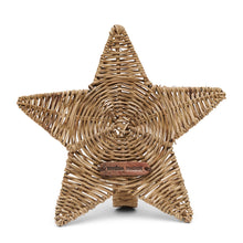 Lade das Bild in den Galerie-Viewer, Rustic Rattan Star Tree Topper - Christbaumspitze