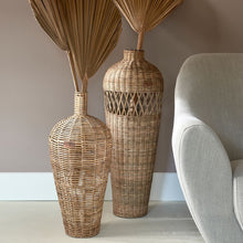 Lade das Bild in den Galerie-Viewer, Vase Rattan - Rustic Rattan Weave Vase