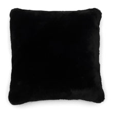 Lade das Bild in den Galerie-Viewer, Faux Fur Pillow Cover black 50x50
