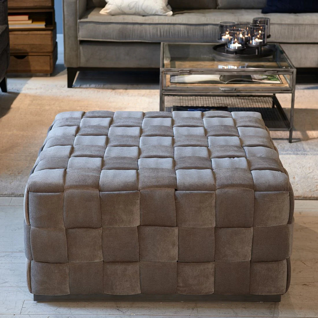 Hocker Room 48 Fine Tweed Pebbles XL - Rivièra Maison
