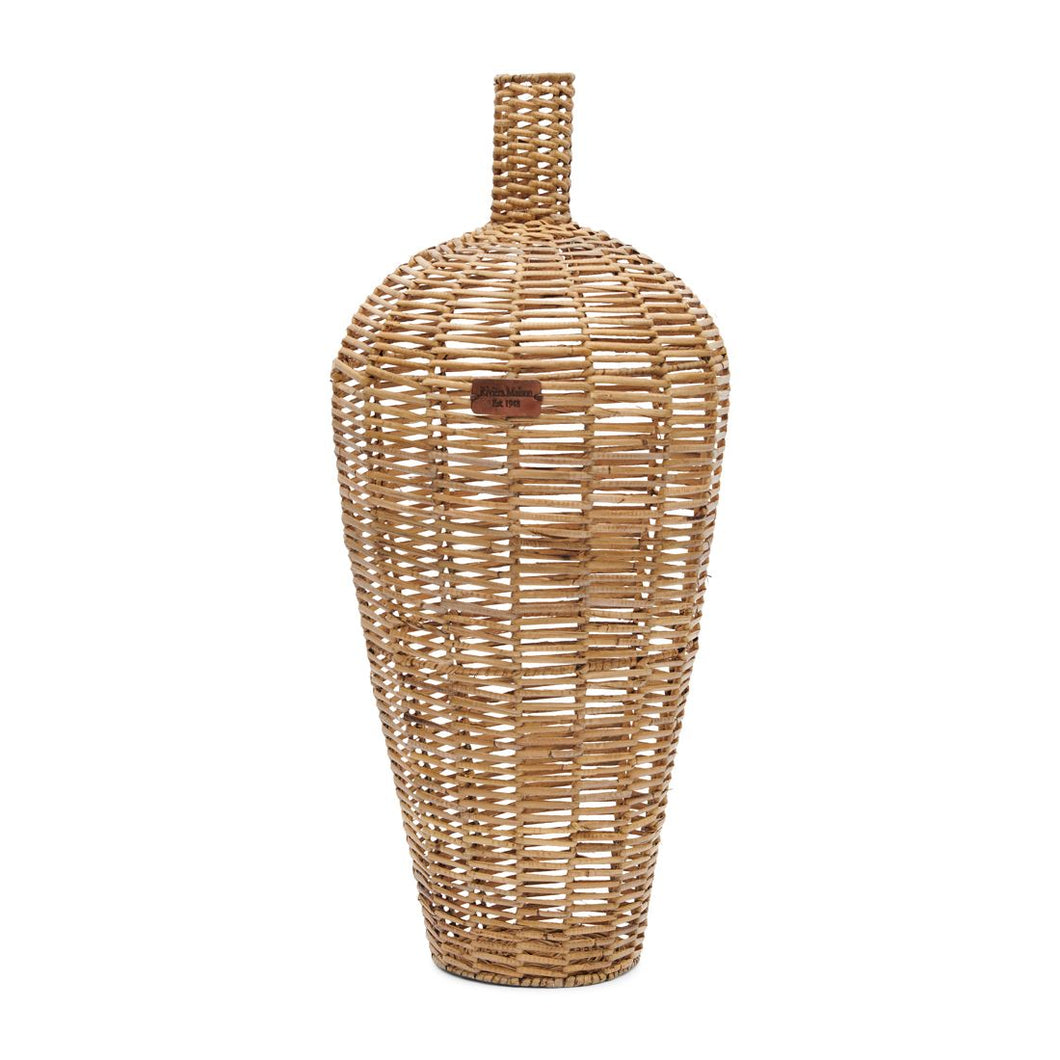 Vase Rattan - Rustic Rattan Weave Vase